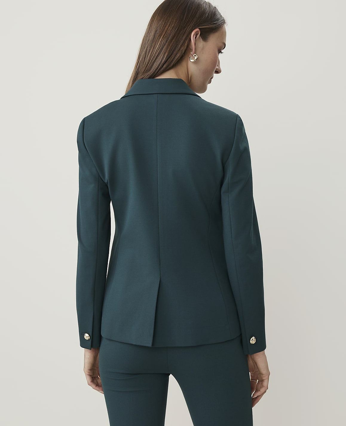 The Petite Single Button Blazer in Ponte