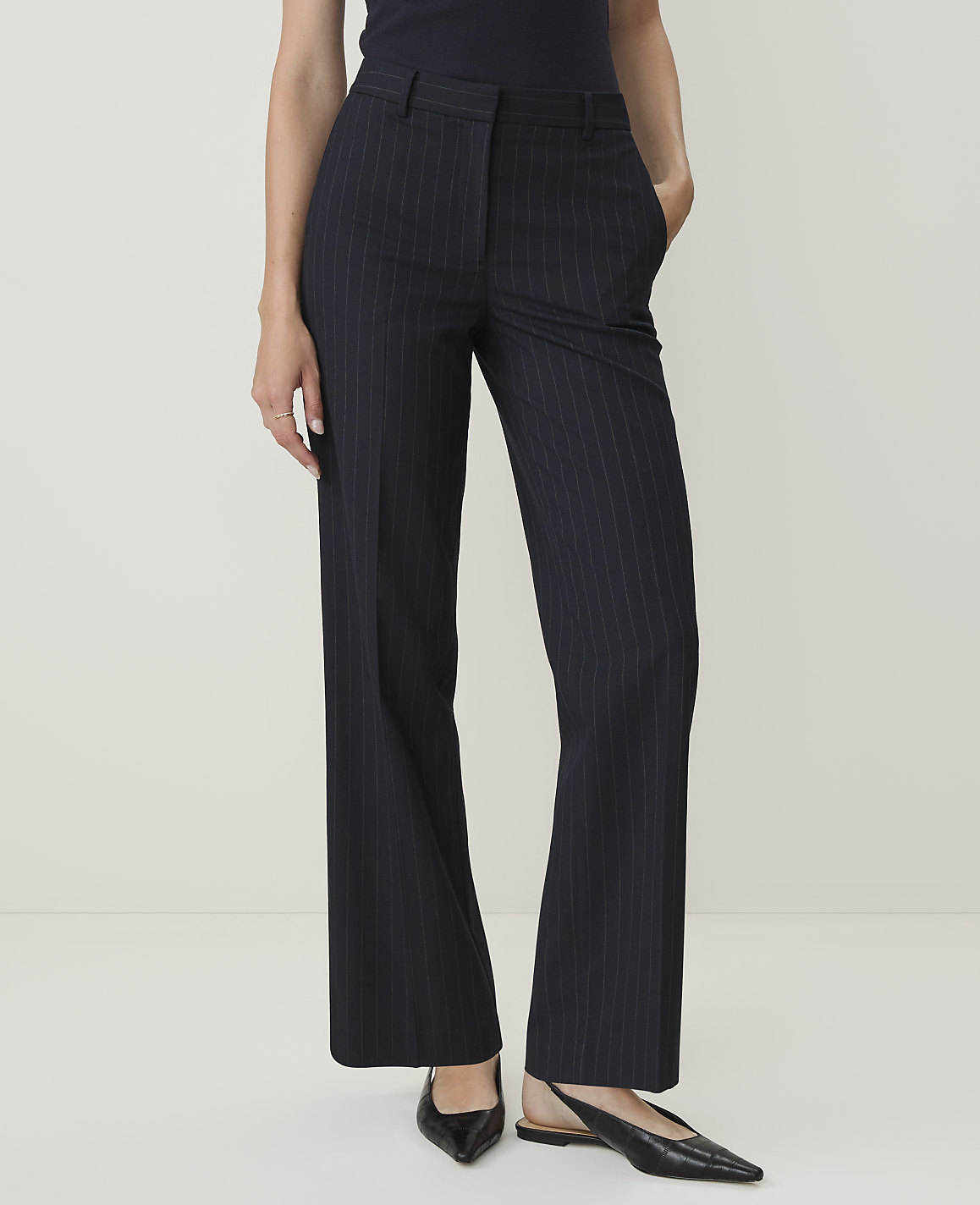 The Petite Pinstripe Caroline Pant