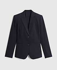 The Long Two-Button Blazer in Seasonless Stretch carousel Product Image 2