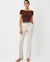 The Tall Sophia Straight Pant in Linen Blend carousel Product Image 1