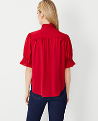 Ruffle Collar Shirt carousel Product Image 2