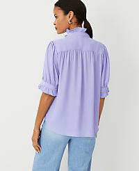 Ruffle Collar Shirt carousel Product Image 2