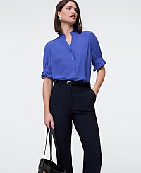 Ruffle Collar Shirt carousel Product Image 1