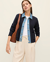 Weekend Denim Sweater Jacket carousel Product Image 3