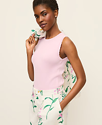 Scallopped Trim Sweater Shell carousel Product Image 1