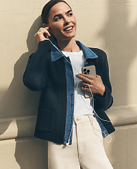 Weekend Denim Sweater Jacket carousel Product Image 4