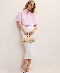 Ruffle Collar Shirt carousel Product Image 3