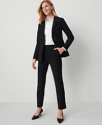 The Petite Side Zip Ankle Pant in Bi-Stretch carousel Product Image 1