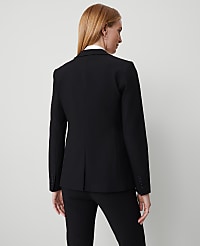 The Long Single Button Blazer in Bi-Stretch carousel Product Image 2