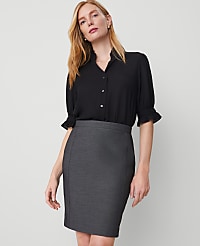The Pencil Skirt in Bi-Stretch carousel Product Image 2