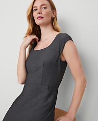 The Scoop Neck Dress In Bi-Stretch carousel Product Image 3
