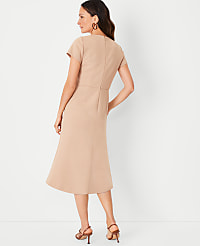 The Petite Flare Dress in Double Knit carousel Product Image 2