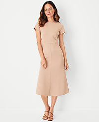 The Petite Flare Dress in Double Knit carousel Product Image 1