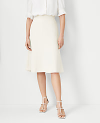 The Flare Skirt in Fluid Crepe carousel Product Image 1