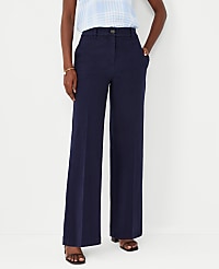 The Petite Wide Leg Pant in Cotton carousel Product Image 1
