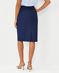 The Petite Seamed Pencil Skirt in Bi-Stretch carousel Product Image 2