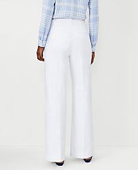 The Petite Wide Leg Pant in Cotton carousel Product Image 3
