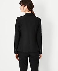 The Notched Two Button Blazer in Seasonless Stretch carousel Product Image 3