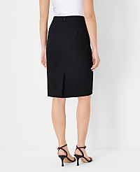 The Seamed Pencil Skirt in Seasonless Stretch carousel Product Image 2