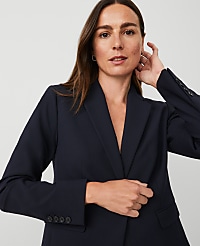 The Tall Notched Single Button Blazer in Seasonless Stretch carousel Product Image 3