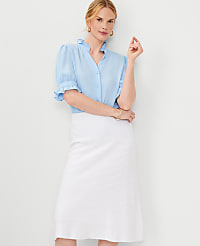 Petite Ruffle Collar Shirt carousel Product Image 3