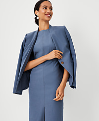 The Crew Neck Sheath Dress in Bi-Stretch carousel Product Image 3