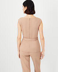 The Belted Top in Double Knit carousel Product Image 2