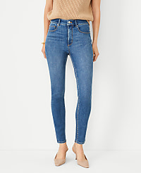 High Rise Skinny Jeans in Classic Indigo Wash - Curvy Fit carousel Product Image 1