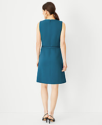 The Belted A-Line Dress in Double Knit carousel Product Image 2