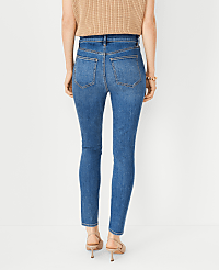 Petite High Rise Skinny Jeans in Classic Indigo Wash - Curvy Fit carousel Product Image 2