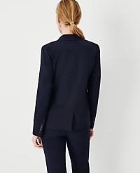 The Notched Two Button Blazer in Seasonless Stretch - Curvy Fit carousel Product Image 2
