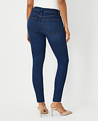 Mid Rise Skinny Jeans in Dark Stone Wash - Curvy Fit carousel Product Image 2
