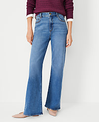 High Rise Wide Leg Jeans in Classic Mid Wash carousel Product Image 2