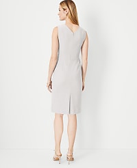 The Petite Double V Seamed Sheath Dress in Bi-Stretch carousel Product Image 2