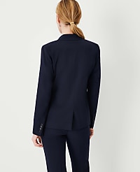 The Notched Two Button Blazer in Seasonless Stretch - Curvy Fit carousel Product Image 2