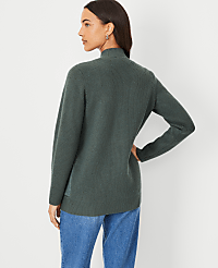 Faux Suede Mixed Media Cardigan carousel Product Image 2