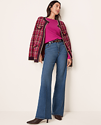 High Rise Wide Leg Jeans in Classic Mid Wash carousel Product Image 1