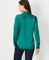 Essential Shirt in Satin carousel Product Image 2