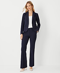 The High Rise Trouser in Seasonless Stretch carousel Product Image 3