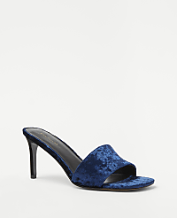 Velvet Mule Sandals carousel Product Image 1