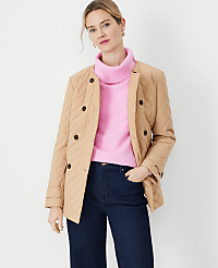 Quilted Belted Double Breasted Jacket carousel Product Image 4