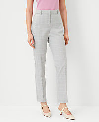 The High Rise Ankle Pant in Plaid - Curvy Fit carousel Product Image 1