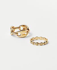 Chain Link Ring Set carousel Product Image 1