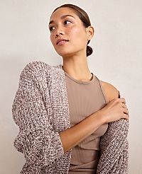 Haven Well Within Marled Knit Cocoon Cardigan carousel Product Image 2