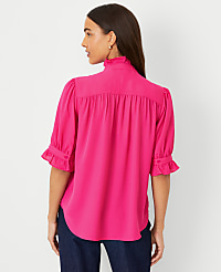 Petite Ruffle Collar Shirt carousel Product Image 2