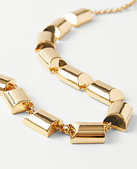 Metal Rectangular Statement Necklace carousel Product Image 2
