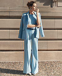 The Petite Pleated Wide-Leg Pant carousel Product Image 1