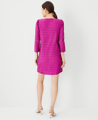 Eyelet Boatneck Shift Dress carousel Product Image 2