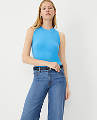 Petite Halter Sweater Shell carousel Product Image 1