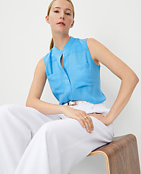 Sleeveless Camp Shirt carousel Product Image 3